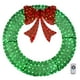 thumbnail image 2 of Zimtown Corona Navideña de 60 Pulgadas Decoración Navideña para Exteriores 400 Luces Decoración Navideña LED - Verde, 2 of 6