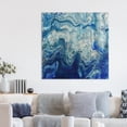 thumbnail image 4 of Direct Indigo Minerals I Reverse Printed Tempered Glass with Silver Leaf 38 in x 38 in Painting Art Prints, by Empire Art, 4 of 10