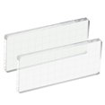 thumbnail image 1 of Unique Bargains 5' x 2' Acrylic Stamp Block Clear Stamping Block with Grid Lines Decorative Mounting Blocks Square, 2 Pack, 1 of 7