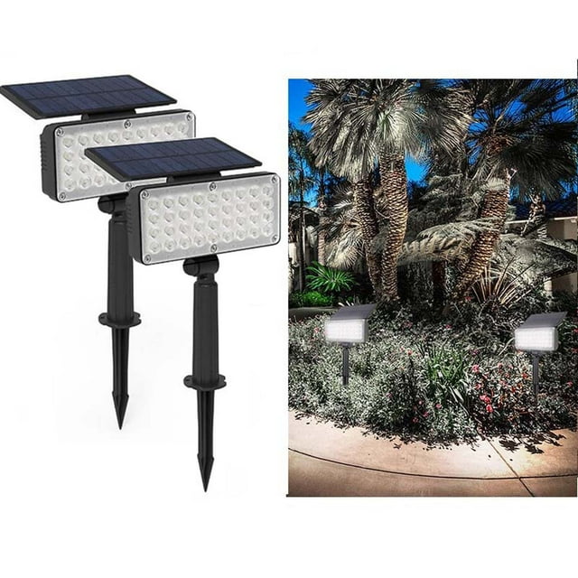 Xihbxyly Aplique Solar de Pared para Exterior, Lámpara de Jardín de 36 Led, Cabezal Ajustable, Resistente Al Agua Ip65, Sensor de Luz Automático, Decoración de Patios y Terrazas, Fácil Instalación, J