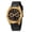 Gold / Black (Leather), variant on Gold Watches for Men, Classic Vintage Quartz Analog Watch with Day & Date Calendar, Leather Strap, Stainless Steel, Luminous, Waterproof, Fashion Sport Casual Men's Wristwatch (Black)