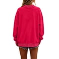 thumbnail image 4 of Women Polka Dot Mockneck Sweatshirt Y2k Long Sleeve Pullover Top, 2XL, 4 of 4