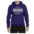 thumbnail image 2 of Wild Bobby,It's Not A Dad BOD It's A Father Figure Funny Husband Boyfriend Gift, Father's Day, Unisex Graphic Hoodie Sweatshirt, Purple, Medium, 2 of 3