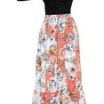 thumbnail image 3 of Women's Midi Skirts Long Floral A-Line Printed Ladies Skirts for Summer, Multicolor, 3 of 7