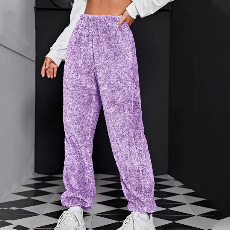 Womens plus size fleece lounge pants hotsell