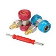 thumbnail image 2 of Tignapoo Kit Adaptateur de Service 3 Pcs R134A avec Extracteur de Vanne - Coupleurs Côtés Haut et Bas pour Outils de Charge et d'Entretien de Réfrigérant, 2 of 6
