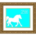 thumbnail image 1 of Murdock, Ramona 24x20 Gold Ornate Wood Framed with Double Matting Museum Art Print Titled - Blue Horse, 1 of 4