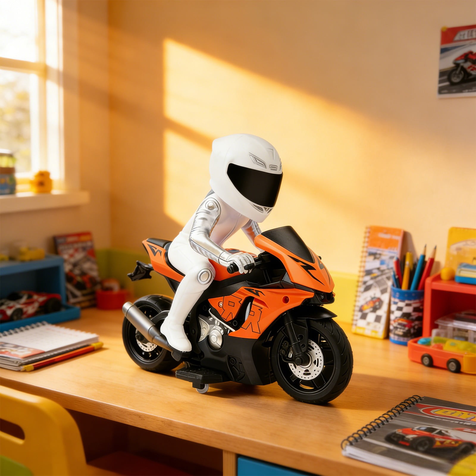 Remote Control Motorcycle Light Off-road Motorcycle Toy High-speed RC Remote Control Car Racing Car Drifting Stunt Car