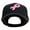 Black, variant on Hot Pink Ribbon Breast Cancer Embroidered Lady Cap - Hot Pink OSFM