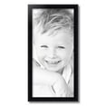 thumbnail image 2 of ArtToFrames 12" x 25" Satin Black Bull Nose Picture Frame, 12x25 inch Black Wood Poster Frame (WOM-1417), 2 of 7