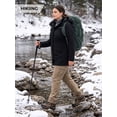 thumbnail image 5 of Wantdo Women's Detachable Hood Short Rain Jacket Waterproof Lightweight Jacket for Outdoor Activities Black L, 5 of 9
