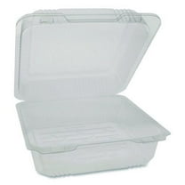 Pactiv SmartLock PET Hinged Lid Bakery Container, 8.75 x 8.25 x 3.63, Clear, 200/Carton