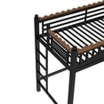 thumbnail image 2 of Bellemave Twin XL Loft Bed with Storage Basket and Bookshelf, Heavy Duty Loft Beds Frame with Clothing Rack and Safety Wavy Guardrails, Large Under-Bed Space for Bedroom (Black）, 2 of 8