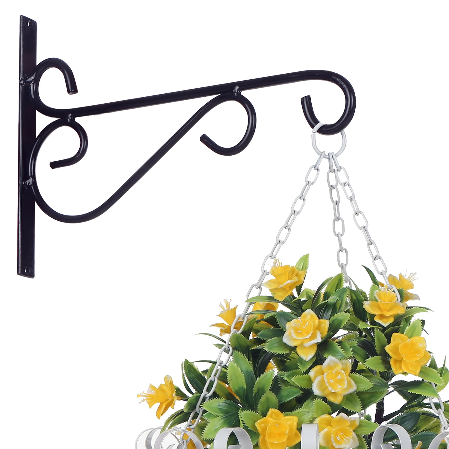 Plant Hooks Decorative Iron Wall Hooks Plant Hangers for Outdoor Indoor