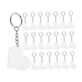 thumbnail image 6 of MLINS Acrylic Heart Shaped Keychain Blanks for DIY Crafts Clear Transparent with Metal 30 Pieces, 6 of 8