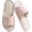 Red, variant on CHICVOMEY Linen Slippers for Women Soft Sole Anti-Skid Open Toe Slippers Linen Unisex Slip on Indoor House Shoes