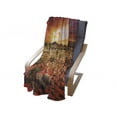 thumbnail image 4 of Desert Soft Flannel Fleece Blanket, Sunset over Central Australian Landscape Dreamy Dramatic Sky Scenic Nature, Cozy Plush for Indoor and Outdoor Use, 50" x 60", Orange Yellow Coral, by Ambesonne, 4 of 6