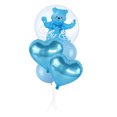 thumbnail image 5 of Globos para baby shower, globos de aluminio para baby shower de niño y niña, color rosa y azul, es un niño y una niña, regalos para eventos, fiestas, globos para el primer cumpleaños, 5 of 5