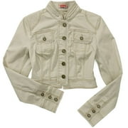 Juniors Cropped Military Jacket