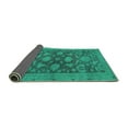 thumbnail image 2 of Ahgly Company Indoor Rectangle Abstract Turquoise Blue Modern Area Rugs, 7' x 10', 2 of 4