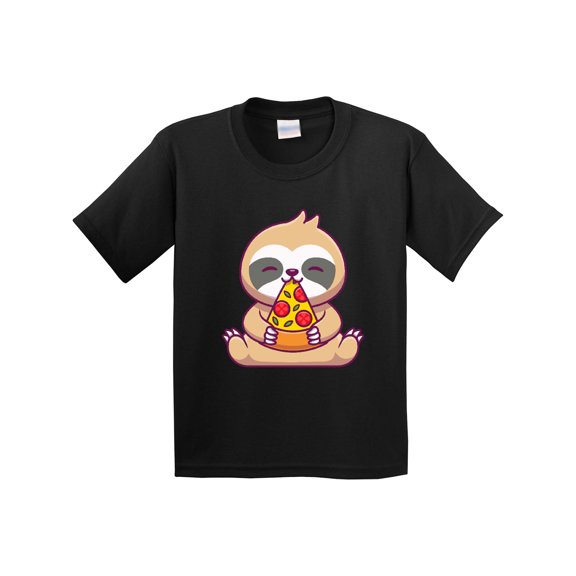 Inktastic Sloth Pizza Youth T-Shirt