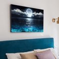 thumbnail image 3 of Patrón de pintura de diamantes Sea Moon 5D Full Square Resin Rhinestone Picture Gift FLhrweasw Nuevo, 3 of 9