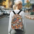 thumbnail image 7 of FORMRS Mini Backpack Purse for Women Quilted Travel Daypack Casual Shoulder Bag, Colorful Flowers, 7 of 7