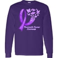 thumbnail image 3 of Inktastic Pancreatic Cancer Awareness Ribbon and Butterflies Long Sleeve T-Shirt, 3 of 5