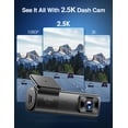 thumbnail image 3 of Sarmert 2.5K Front Dash Cam Built-in WiFi,Dash Camera for Cars with 1.1" LCD Display,Car Camera with Night Vision,Loop Recording,G-Sensor,24 Hours Par, 3 of 9