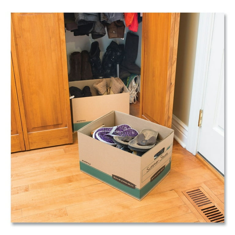 STOR/FILE Medium-Duty 100% Recycled Storage Boxes, Letter/Legal Files, 12.5