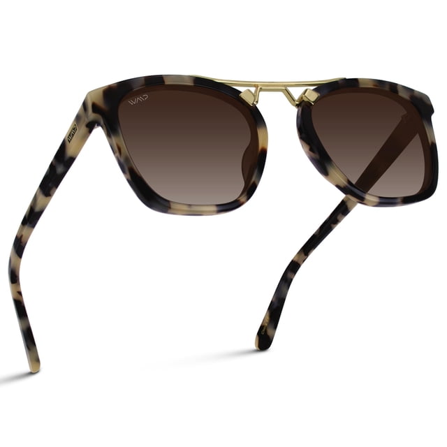 Anteojos de Sol WearMe Pro Demi Polarizados Vintage Cuadrados para Mujer