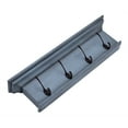 thumbnail image 4 of NovaSolo Halifax Mahogany Wood 4 Hook Coat Rack in Blue Black Antique, 4 of 9