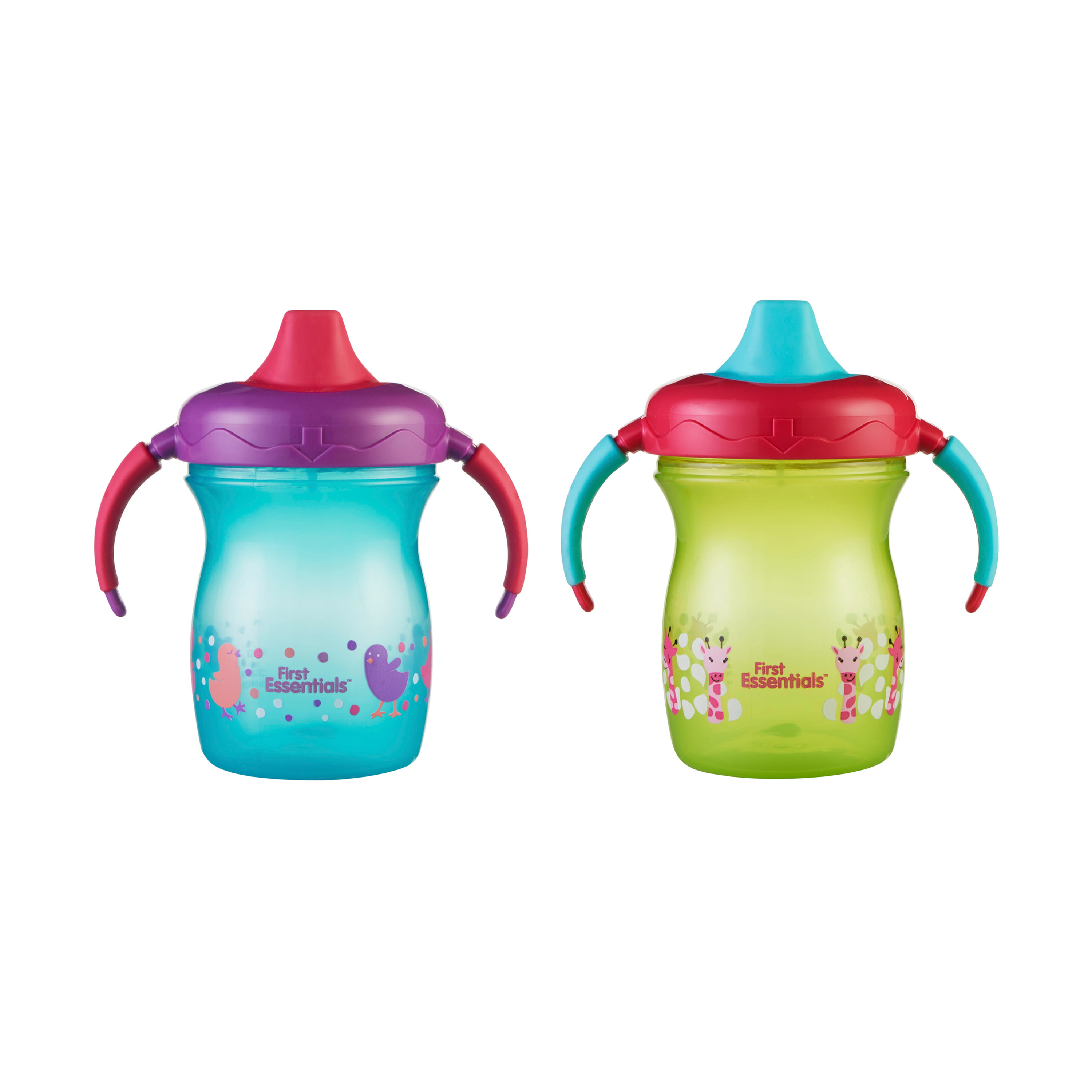 SUPERMAMA Sippy Cups for 1+ Year Old with Spout & Straw(11 Oz) PPSU No