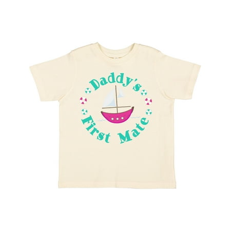 

Inktastic Daddys First Mate (Girl) Gift Toddler Toddler Girl T-Shirt