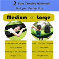 thumbnail image 2 of YSTIANN Portable Camping Hammock – Double/Single Size, Ultralight Nylon Parachute Fabric with 2 Tree Straps – Perfect for Backpacking, Beach, Backyard & Outdoor Adventures AZ78-3048, 2 of 7