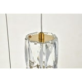 Atlas 1 LED Light Pendant // Crystal and Gold