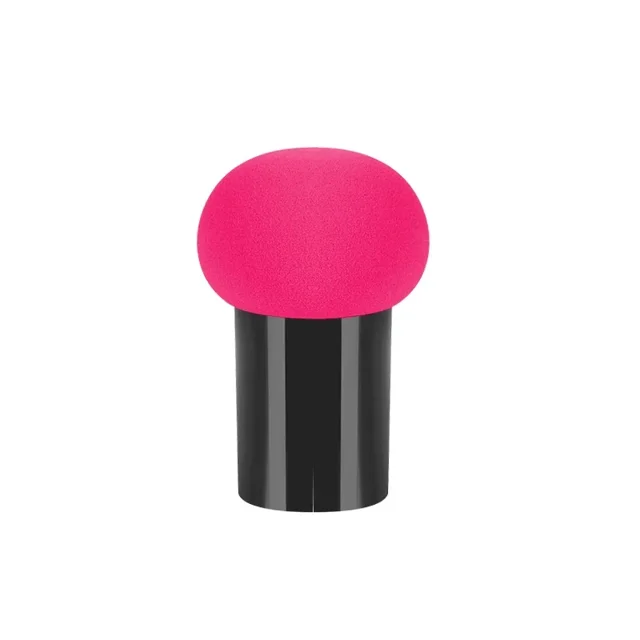 Esponja para base de maquillaje con forma de cabeza de hongo, esponja suave para polvos, herramienta multifunción para maquillaje en seco y húmedo