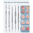 thumbnail image 5 of Blackhead Remover Tool, Pimple Popper Tool Kit, Blackhead Extractor tool for Face, Extractor Tool for Comedone Zit Acne Whitehead Blemish, Stainless S, 5 of 5