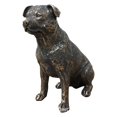 thumbnail image 2 of BKER Handmade Resin Dog Figurine Desktop Ornament Decorative Sculpture For Home Indoor Outdoor, 2 of 4