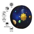 thumbnail image 4 of Goofa Solar System Pattern Universal Tire Cover for Jeep, SUV, Truck, and Trailer – Waterproof, UV-Resistant,Easy to Install, Fits 14"-17" Tires-16 inch, 4 of 6