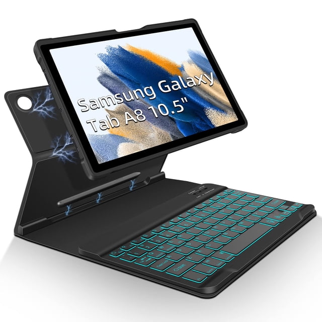 Funda con Teclado JUQITECH para Samsung Galaxy Tab A8 10.5"