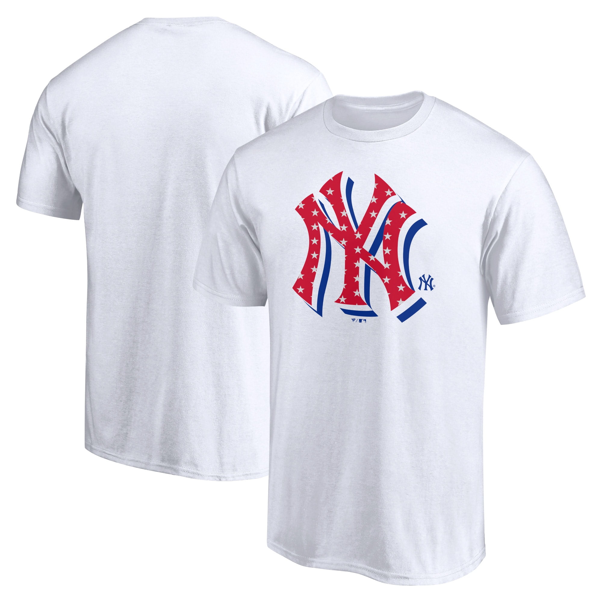 New York Yankees Fanatics Branded Red White and Team Logo T-Shirt ...
