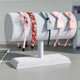 thumbnail image 4 of Qarigey Soporte de exhibición T-bar pulseras organizador joyería almacenamiento moderno escaparate estante titular gran espacio decoración tienda Ropa, zapatos y accesorios Miscelánea Blanco Qarigey AP018076-03, 4 of 6