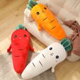 thumbnail image 4 of Juguete de peluche de zanahoria sonriente de dibujos animados, almohada vegetal de simulación linda, muñecas de peluche suaves para niños, regalo para bebés y niños, 4 of 5