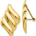 thumbnail image 1 of 14K Yellow Gold Non-Pierced Fancy Earrings (30 X 19) Made In Puerto Rico h643, 1 of 6