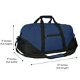 thumbnail image 7 of DALIX 21" Large Duffle Bag with Adjustable Strap in Navy Blue 24 Pack, 7 of 7