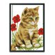 thumbnail image 1 of Cuadros Decorativos DIY Costura 11CT Arte Estampado Lienzo Kit Cross Stitch Craft (Gato) Likrtyny  embutido en tela, 1 of 9