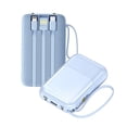 thumbnail image 1 of Mini Power Bank Genérico PB10000 Portátil Azul 10000mAh con Cables y Linterna, 1 of 3