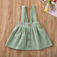 thumbnail image 4 of Qiylii Baby Girl Solid Color Suspenders Short Skirt Party Festive Clothes, 4 of 7