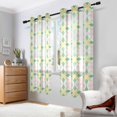 thumbnail image 2 of Yayeee Window Curtains Light Filtering 63"x42" Grommet Panel Pair Home Living Room Decor, Retro Yellow Stars, 2 of 7
